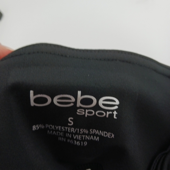 BEBE Sport Capri Leggings Women's Sporty Athleisure Elastic Waist Leggings S - Picture 4 of 6